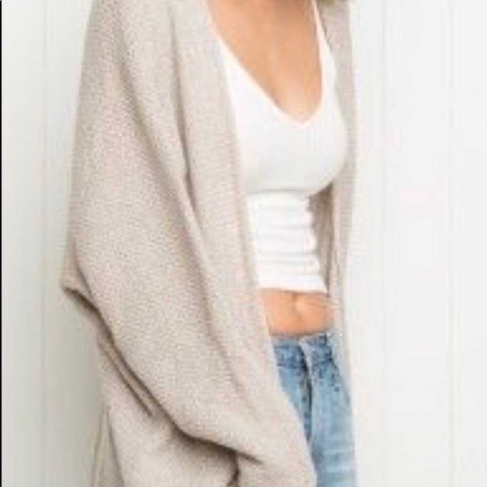 Brandy Melville Gray Cardigan